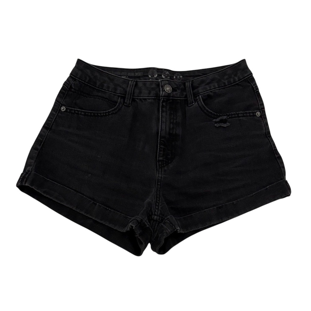 Women's Black Denim Shorts